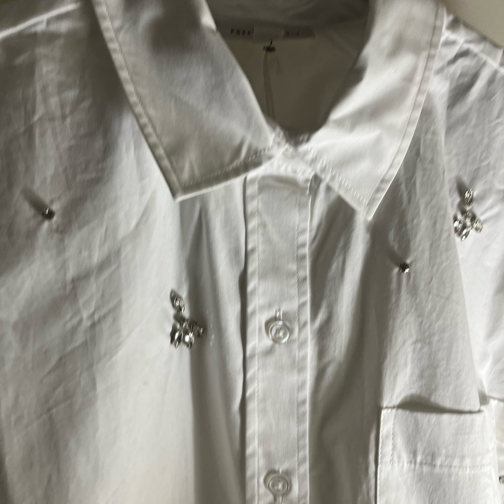 White Embellished Shirt